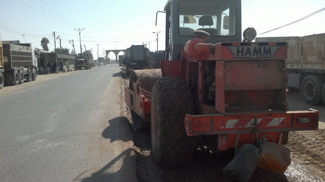 بلدية رفح تشرع في توسعة طريق صلاح الدين الإقليمي