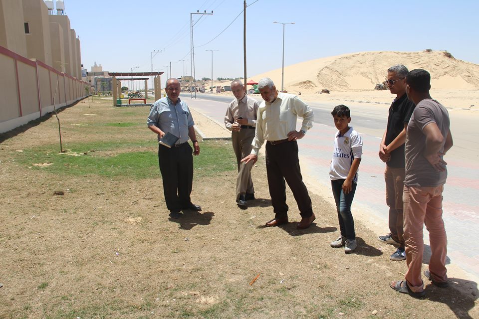 بلدية رفح تتسلم مرافق حي الإسكان الحكومي