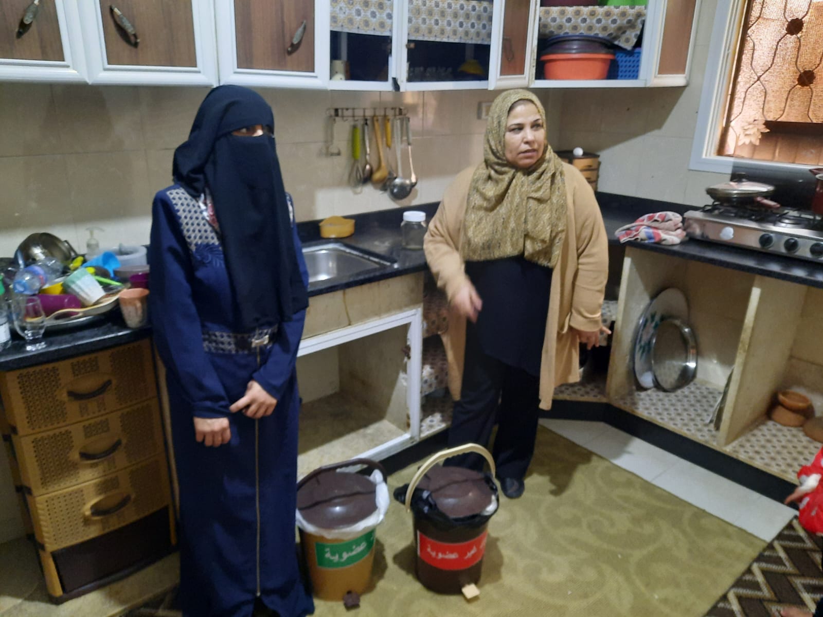 بدء مشروع فرز النفايات من المصدر في الحي السعودي برفح