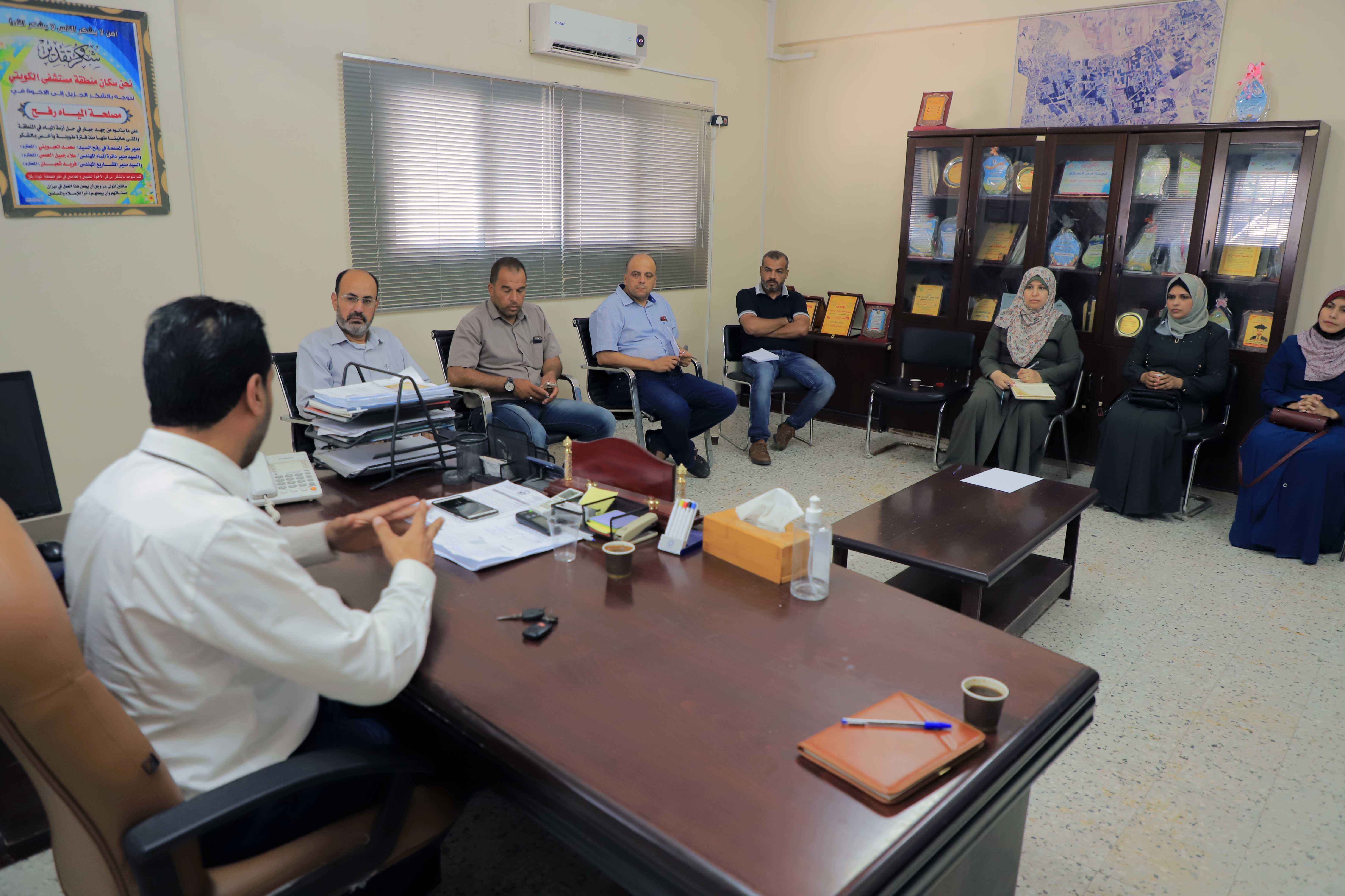 تقرير حول لقاء لجنة المساءلة مع مصلحة مياه بلديات الساحل