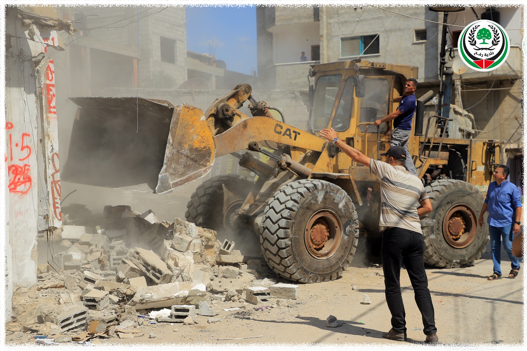 بلدية رفح تشرع بتوسعة شارع عكا