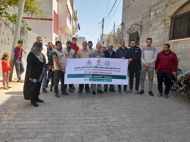 بلدية رفح تشارك بمبادرة 